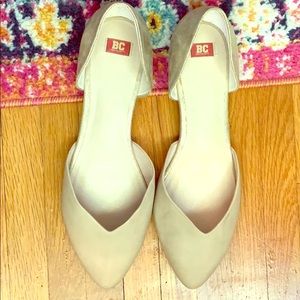 BC Footwear Nude Flats-size 9.5